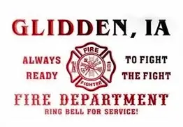Golden, IA Fire Department sign